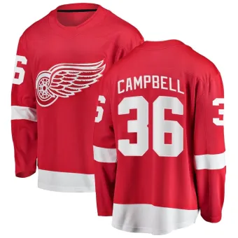 Men's Jack Campbell Detroit Red Wings Home Jersey - Red Breakaway