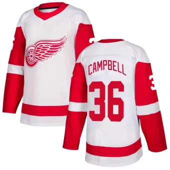 Men's Jack Campbell Detroit Red Wings Jersey - White Authentic