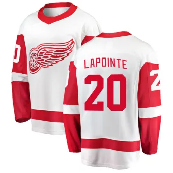 Men's Martin Lapointe Detroit Red Wings Away Jersey - White Breakaway