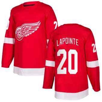 Men's Martin Lapointe Detroit Red Wings Home Jersey - Red Authentic