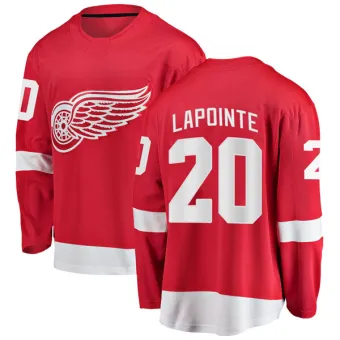 Men's Martin Lapointe Detroit Red Wings Home Jersey - Red Breakaway