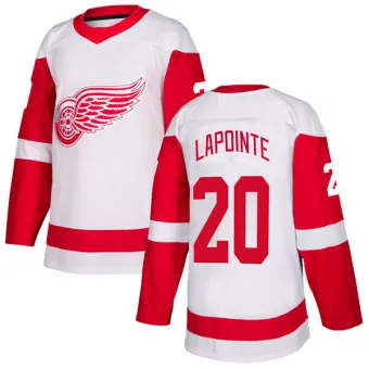 Men's Martin Lapointe Detroit Red Wings Jersey - White Authentic