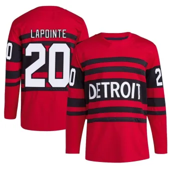 Men's Martin Lapointe Detroit Red Wings Reverse Retro 2.0 Jersey - Red Authentic