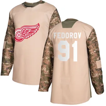 Sergei Fedorov Detroit Red Wings Adidas Women's Authentic Home Jersey (Red)