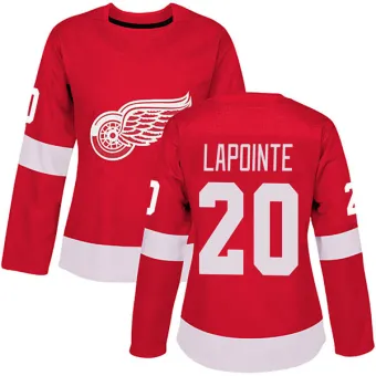 Women's Martin Lapointe Detroit Red Wings Home Jersey - Red Authentic