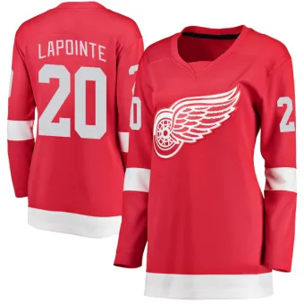 Women's Martin Lapointe Detroit Red Wings Home Jersey - Red Breakaway